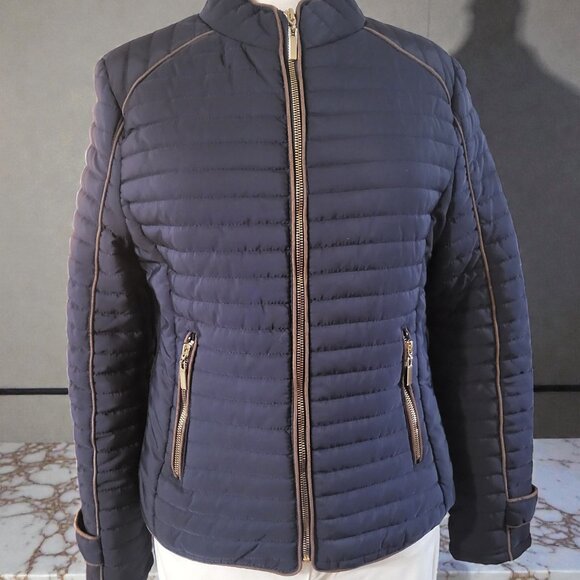 Daisy women’s quilted, lightweight warm jacket in size L, Navy blue - Picture 10 of 11